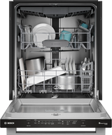 Bosch SHX53DM5N door open with racks and styling