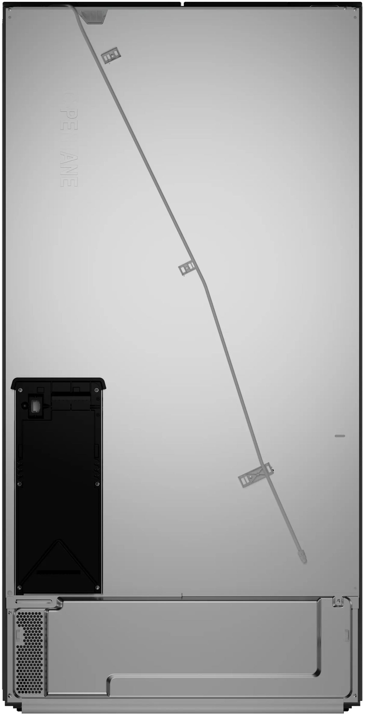 Bosch B36CD52SNB refrigerator door bins detail