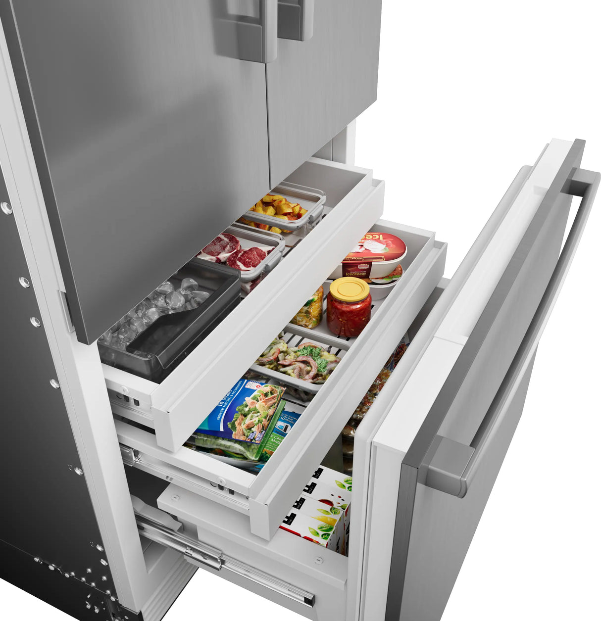 Bosch B36BT130NS drawer organization