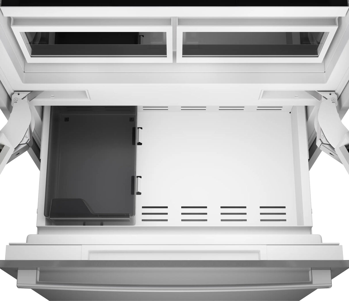 Bosch B36BT130NS freezer ice maker close-up