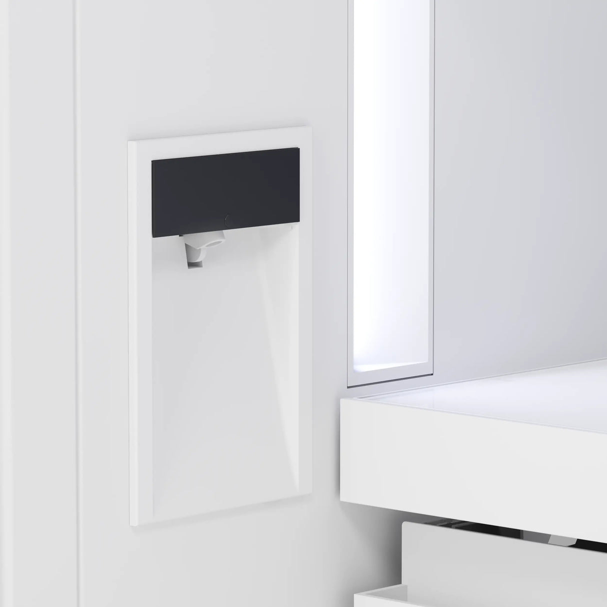 Bosch B36BT130NS internal water dispenser detail