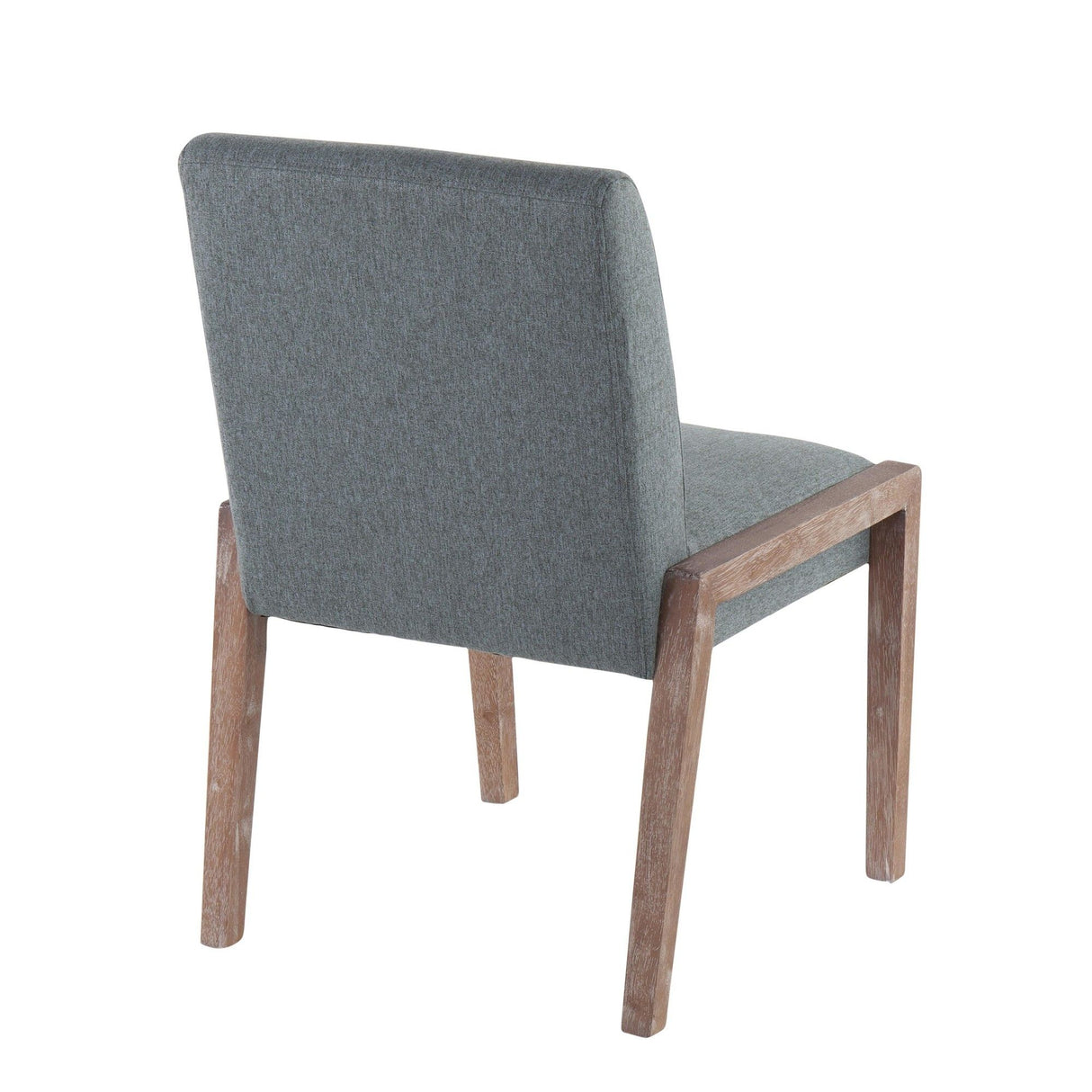 Carmen - Contemporary Chair (Set of 2) - White Washed Wood