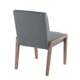 Carmen - Contemporary Chair (Set of 2) - White Washed Wood