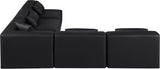 Cube - 5 Piece Modular Corner Armless Sectional