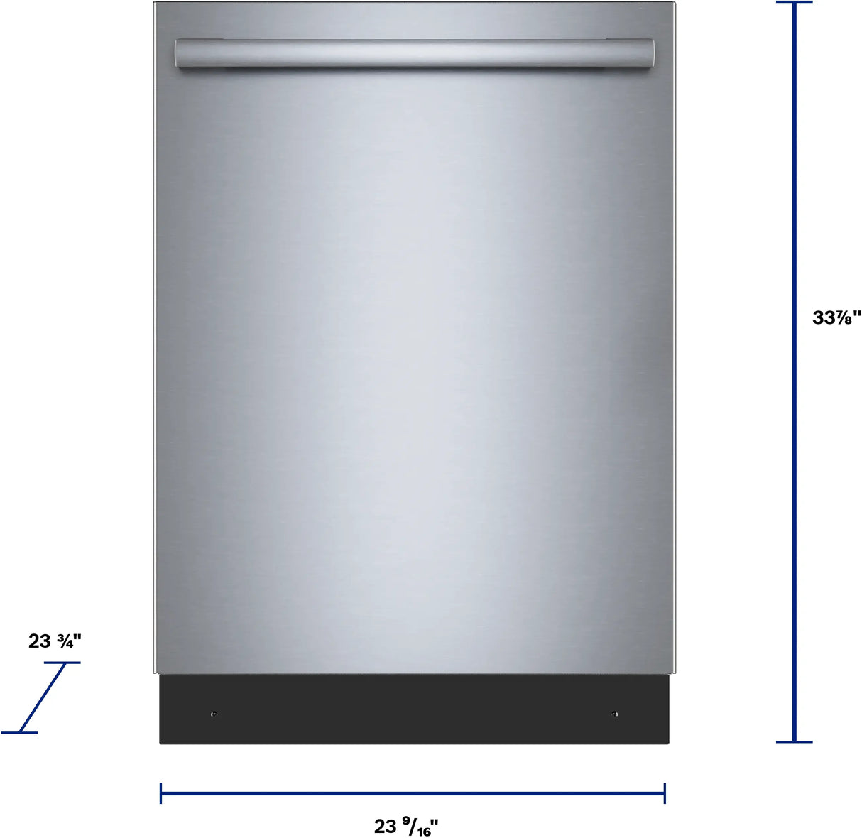 Bosch SHX53DM5N dimensions and measurements diagram