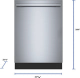 Bosch SHX53DM5N dimensions and measurements diagram