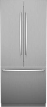 Bosch B36BT130NS built-in French door refrigerator front view