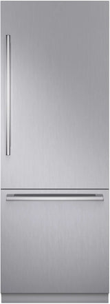 Bosch B30BB130SS built-in bottom freezer refrigerator front view