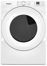 Whirlpool WED4720RW 27 inch 7.4 cu. ft. smart electric dryer in white - front view