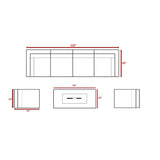 Outdoor Elegance Conversation Set With Fire Pit