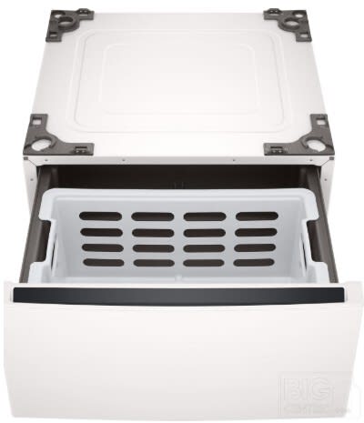 LG WDP6A laundry pedestal storage drawer angled view