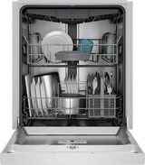 Bosch SHE43DM2N door open with dishes