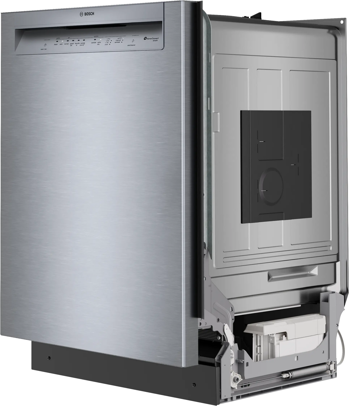 Bosch SHE43DM5N dishwasher 45 degree angle door closed