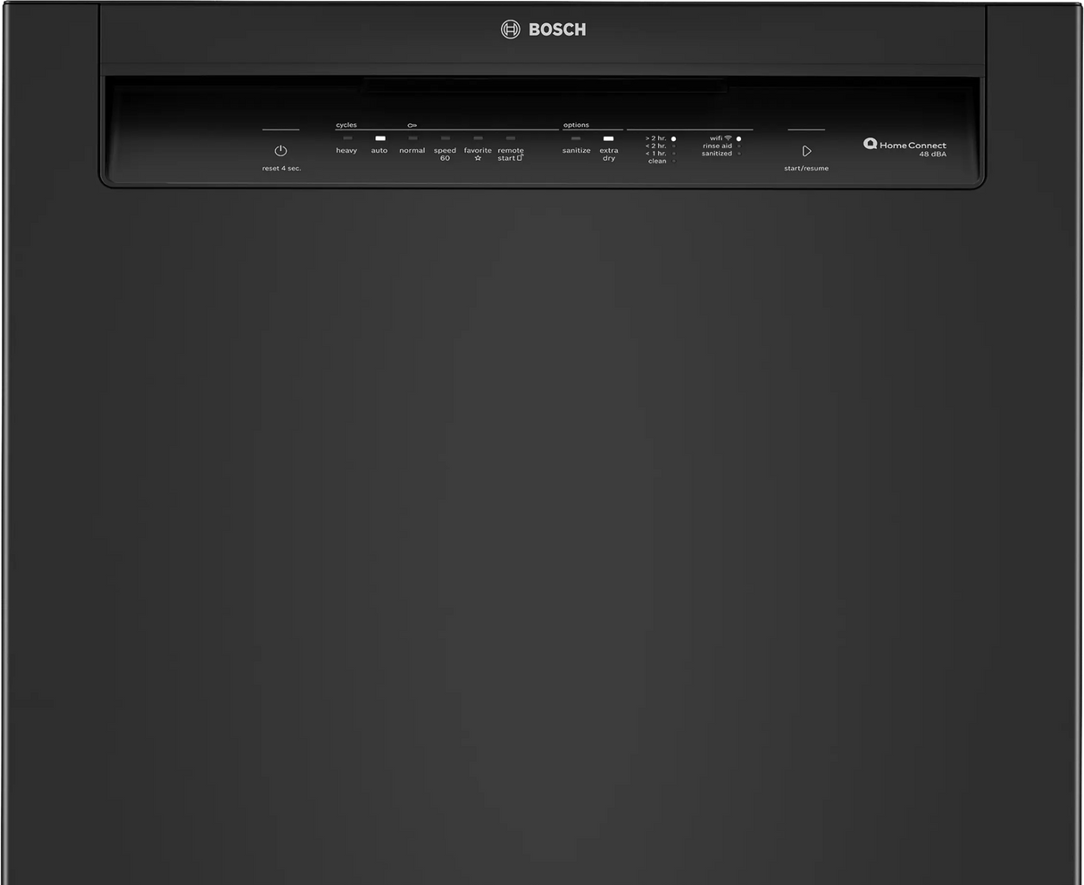Bosch SHE43DM6N control panel detail