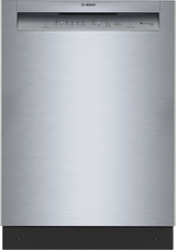 Bosch SHE43DM5N stainless steel dishwasher front view