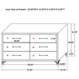 Malcolm - 6 Drawer Dresser Cabinet - Black