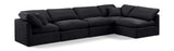 Indulge - Velvet 5 Piece Modular Sectional