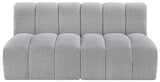 Arc - Boucle Fabric 2 Seats Modular Sofa