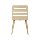 Trevi - Dining / Accent Chair - Natural Wood With Cream Fabric