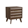 Medieval Double Drawer Bedside Table