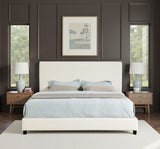 Boucle Upholstered Platform Bed