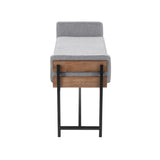 Kari - Farmhouse Bench - Brown Wood