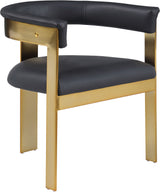 Romeo - Faux Leather Dining Chair With Gold Base (Set of 2)