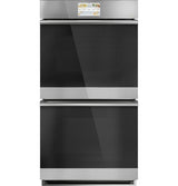 Café CKD70DM2NS5 27 inch double wall oven in Platinum Glass front view