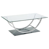 Danville - Rectangular U-Shaped Glass Top Table