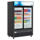 53 in. Two-Door Merchandiser Refrigerator - 45 Cu Ft. MDR-2D-GSLD.