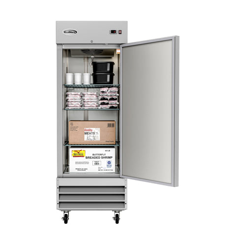 29 in. One-Door Reach-In Freezer 23 cu ft. RIF-1D-SS.