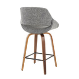 Fabrizzi - Counter Stool - Walnut Legs (Set of 2)
