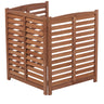 3 Panel Outdoor Wooden Air Conditioner Fence