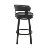 Cohen - Swivel Bar Stool - Black Finish
