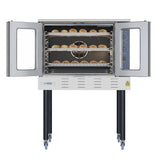 38 in. Full Size Single Deck Commercial LP Convection Oven 54,000 BTU With Casters (KM-CCO54-LPC)