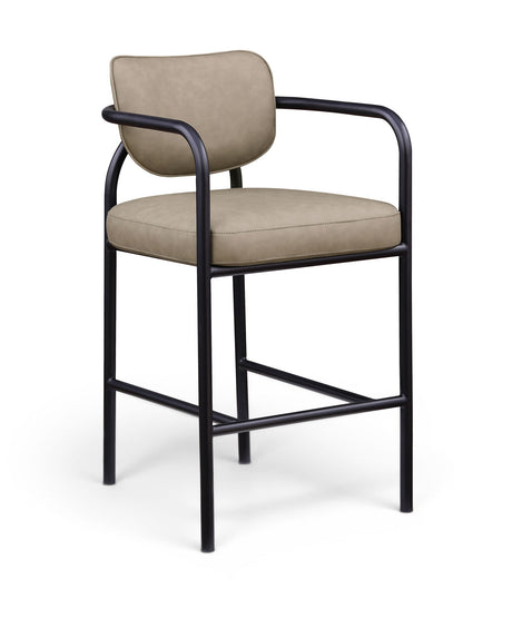 Serava - Vegan Leather Upholstered Bar Stool