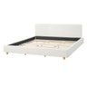 Upholstered Platform Bed Frame With Thick Headboard