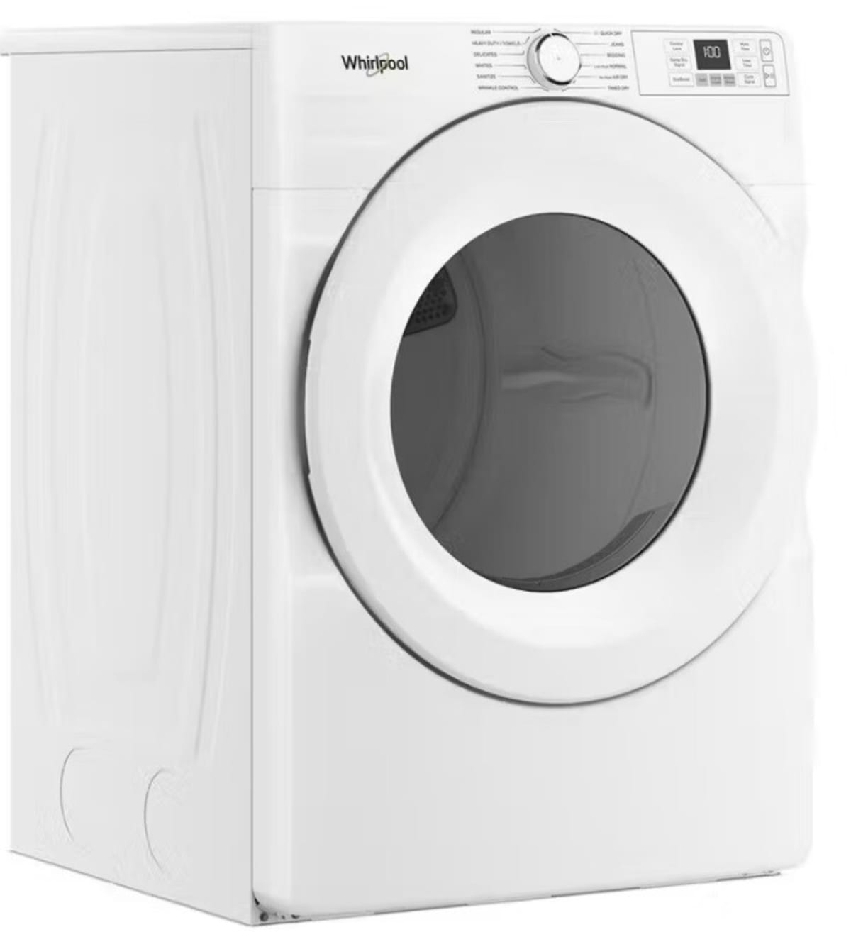 Whirlpool WED4720RW smart electric dryer control panel