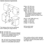 Bosch HDS5057U installation dimensions line drawing