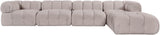 Orin - Fabric Velvet 5 Piece Modular Sectional