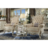Picardy II - Accent Chair With Pillow - Fabric & Antique Pearl