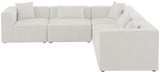 Cube - Linen 5 Piece Modular Corner Sectional