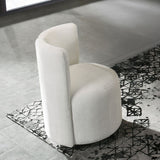 Blayde - Side Chair With Swivel Set of 2) - White Chenille Fabric