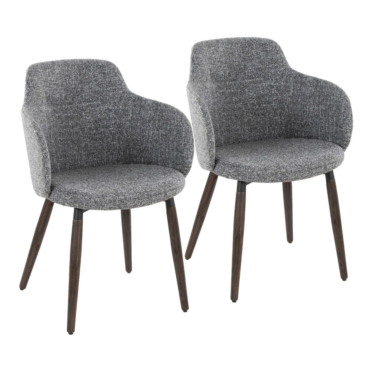 Boyne - Farmhouse Dining / Accent Chair (Set of 2) - Dark Walnut Legs