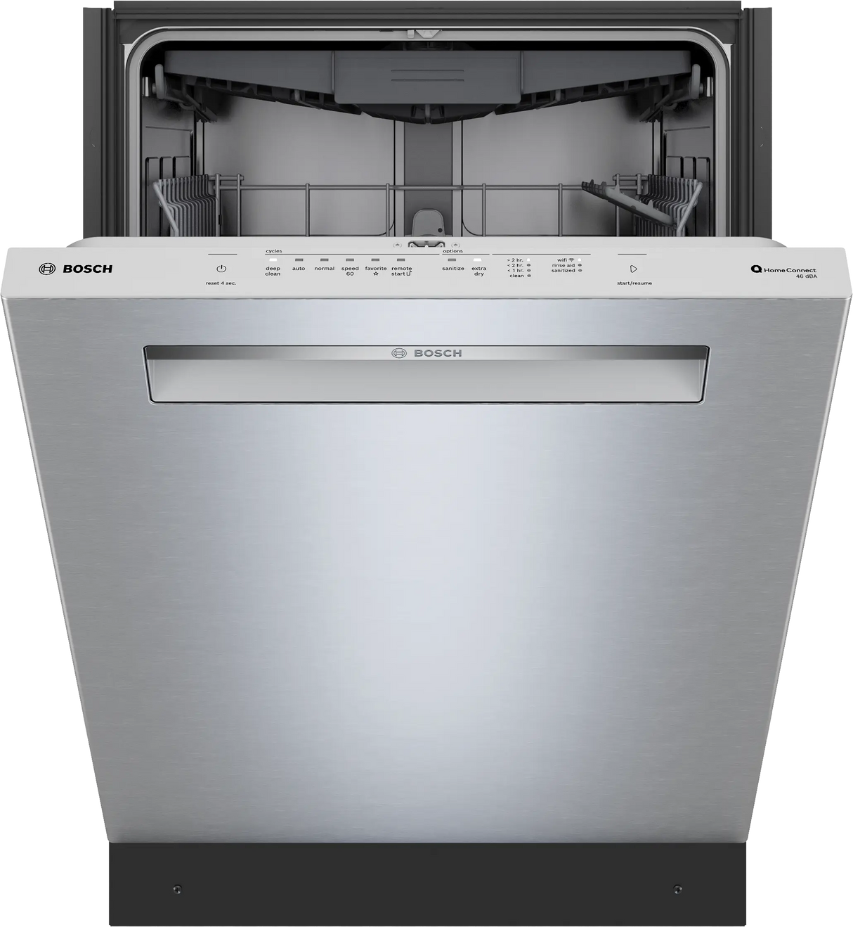 Bosch SHP53EM5N dishwasher door slightly open