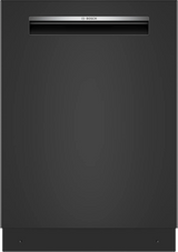 Bosch SHP53EM6N black dishwasher front facing view