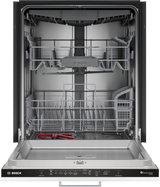 Bosch SHV53EM3N door open with racks pushed in