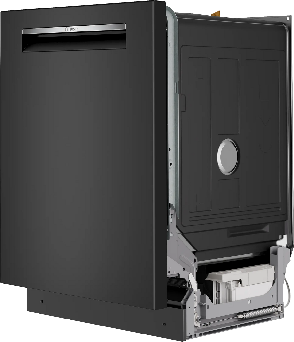 Bosch SHP53EM6N dishwasher 45 degree angle door closed