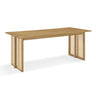 Dining Table With Rattan Accents