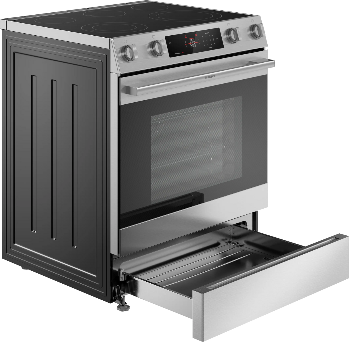 Bosch HEF3050MU electric slide-in range product gallery image 4